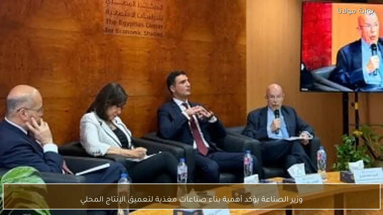 وزير الصناعة يؤكد أهمية بناء صناعات مغذية لتعميق الإنتاج المحلي