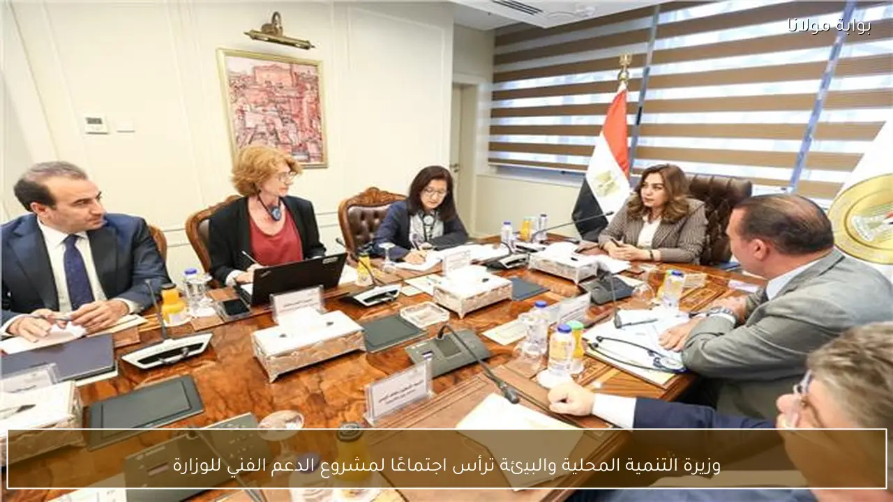 وزيرة التنمية المحلية والبيئة ترأس اجتماعًا لمشروع الدعم الفني للوزارة