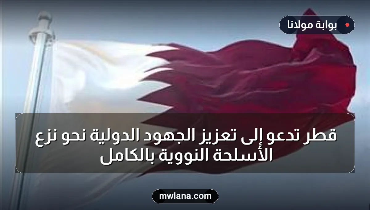 قطر تدعو إلى تعزيز الجهود الدولية نحو نزع الأسلحة النووية بالكامل