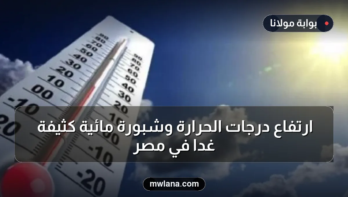 ارتفاع درجات الحرارة وشبورة مائية كثيفة غداً في مصر