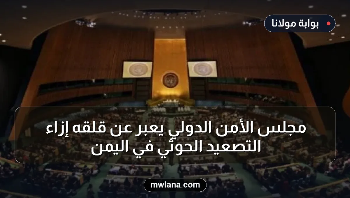 مجلس الأمن الدولي يعبر عن قلقه إزاء التصعيد الحوثي في اليمن