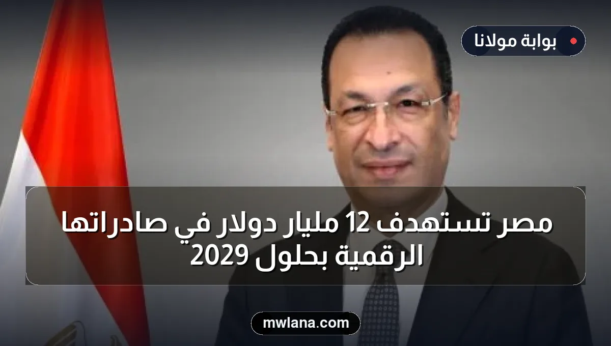 مصر تستهدف 12 مليار دولار في صادراتها الرقمية بحلول 2029