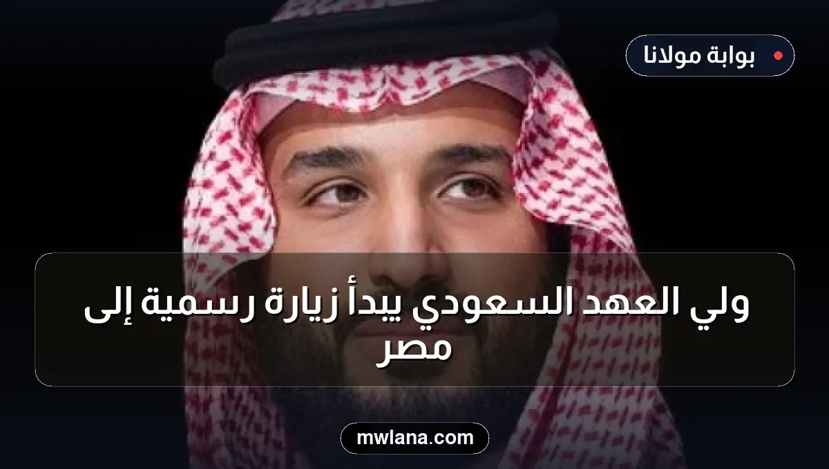 ولي العهد السعودي يبدأ زيارة رسمية إلى مصر