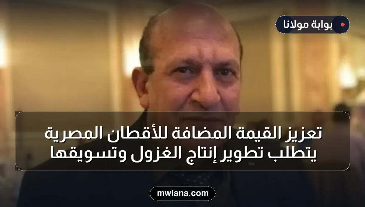 تعزيز القيمة المضافة للأقطان المصرية يتطلب تطوير إنتاج الغزول وتسويقها