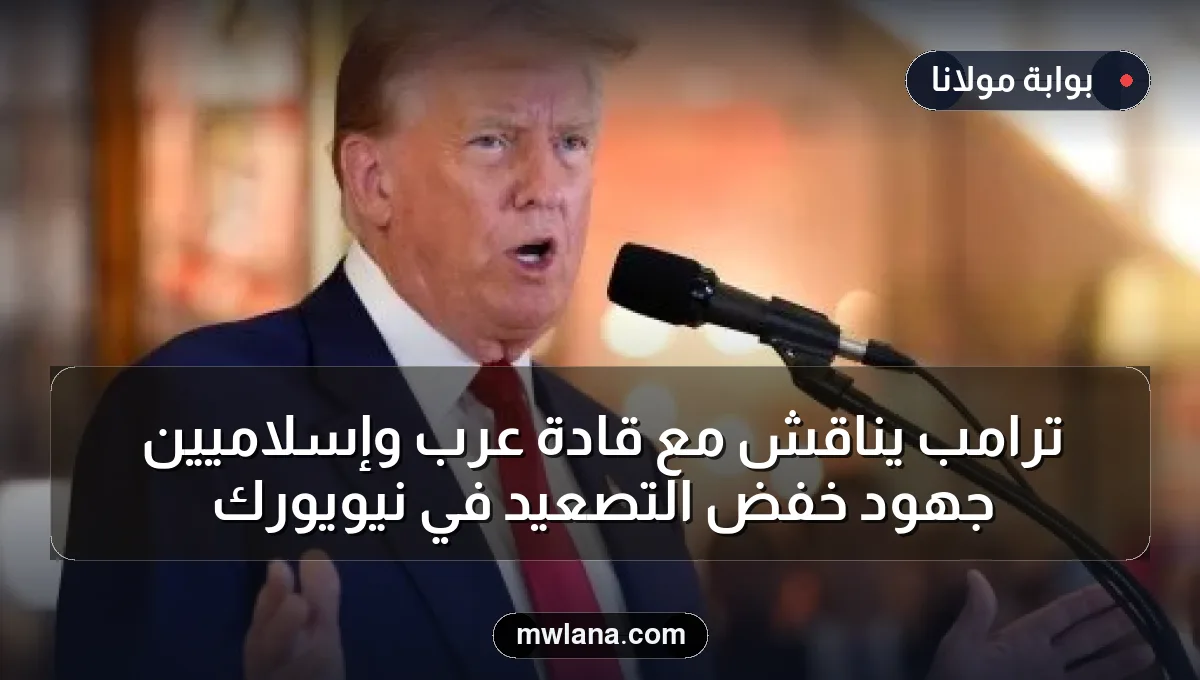 ترامب يناقش مع قادة عرب وإسلاميين جهود خفض التصعيد في نيويورك