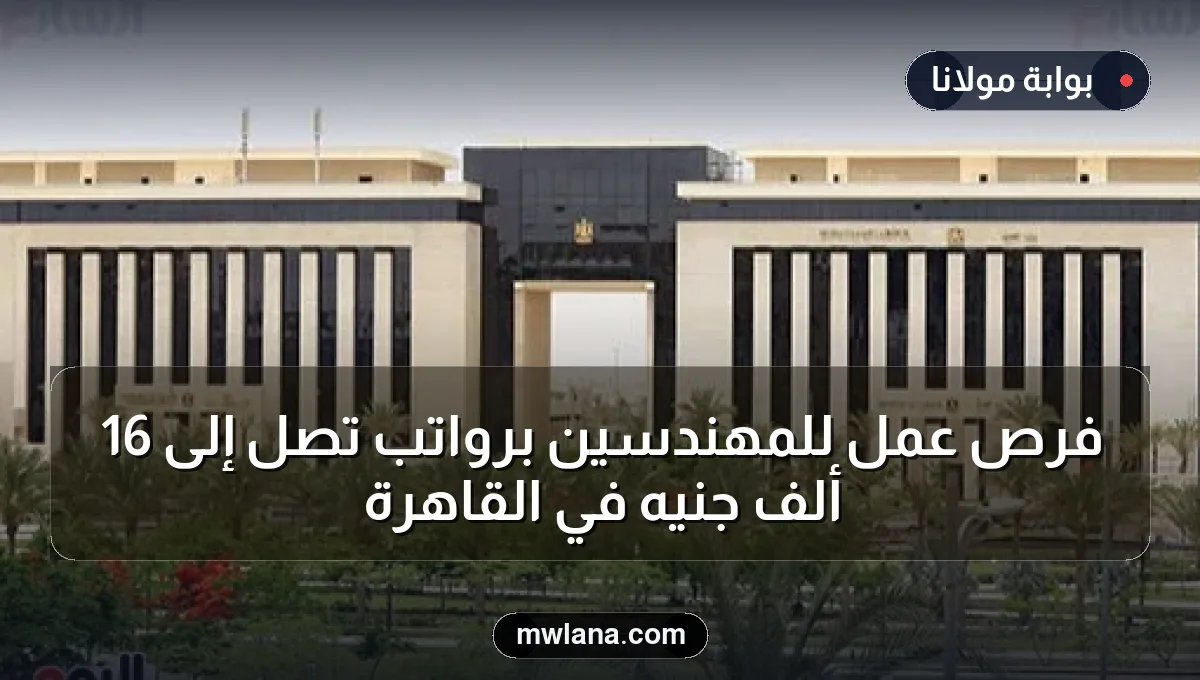 فرص عمل للمهندسين برواتب تصل إلى 16 ألف جنيه في القاهرة