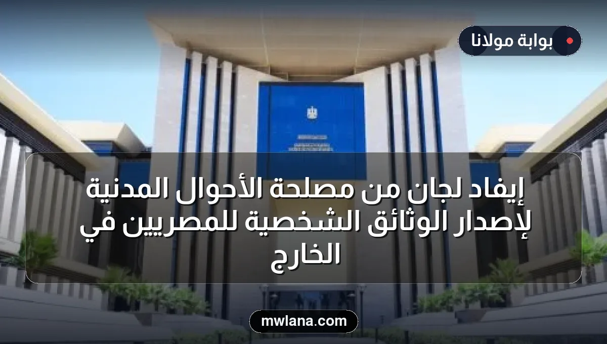 إيفاد لجان من مصلحة الأحوال المدنية لإصدار الوثائق الشخصية للمصريين في الخارج