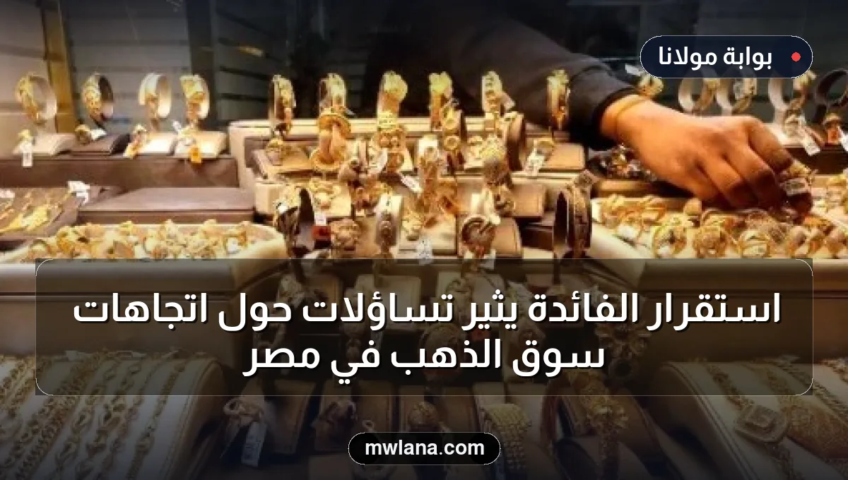 استقرار الفائدة يثير تساؤلات حول اتجاهات سوق الذهب في مصر
