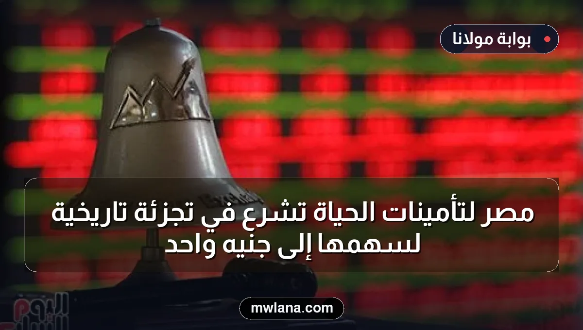 مصر لتأمينات الحياة تشرع في تجزئة تاريخية لسهمها إلى جنيه واحد