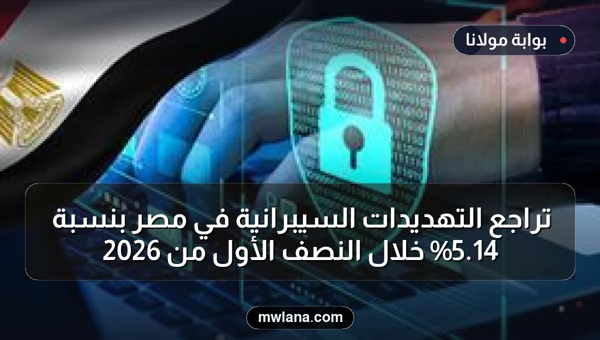 تراجع التهديدات السيبرانية في مصر بنسبة 14.5% خلال النصف الأول من 2026