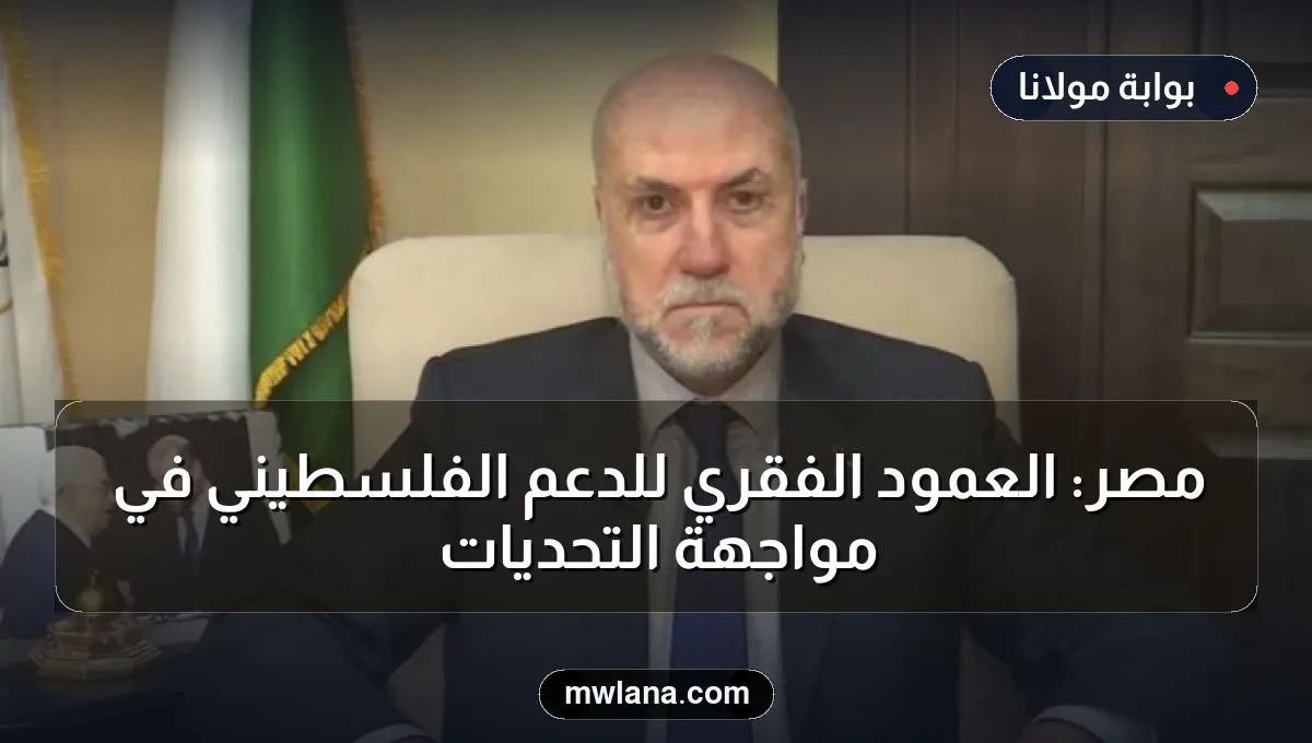 مصر: العمود الفقري للدعم الفلسطيني في مواجهة التحديات