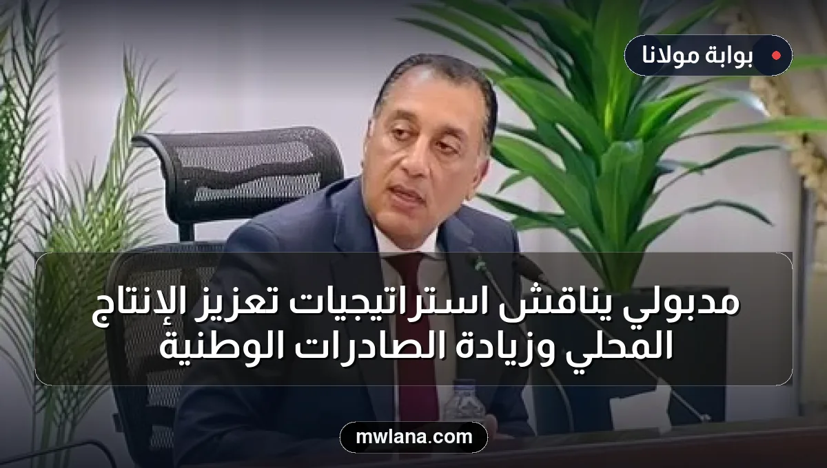 مدبولي يناقش استراتيجيات تعزيز الإنتاج المحلي وزيادة الصادرات الوطنية