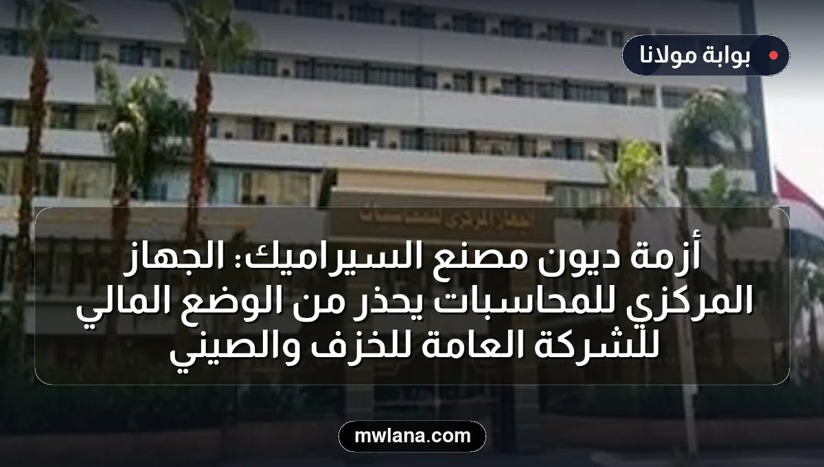 أزمة ديون مصنع السيراميك: الجهاز المركزي للمحاسبات يحذر من الوضع المالي للشركة العامة للخزف والصيني
