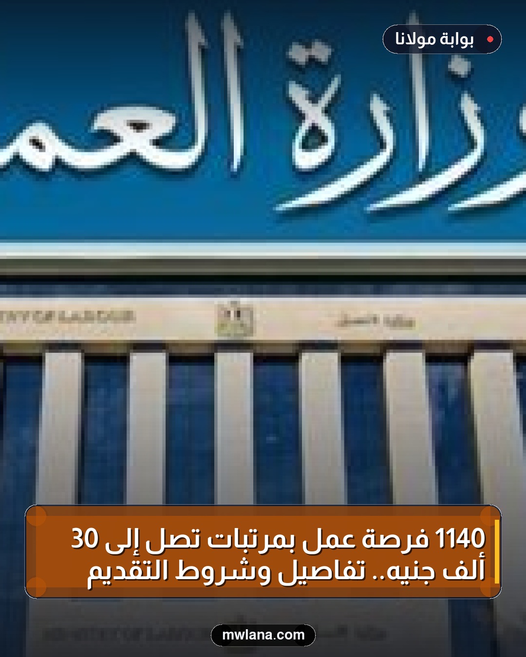 1140 فرصة عمل بمرتبات تصل إلى 30 ألف جنيه.. تفاصيل وشروط التقديم