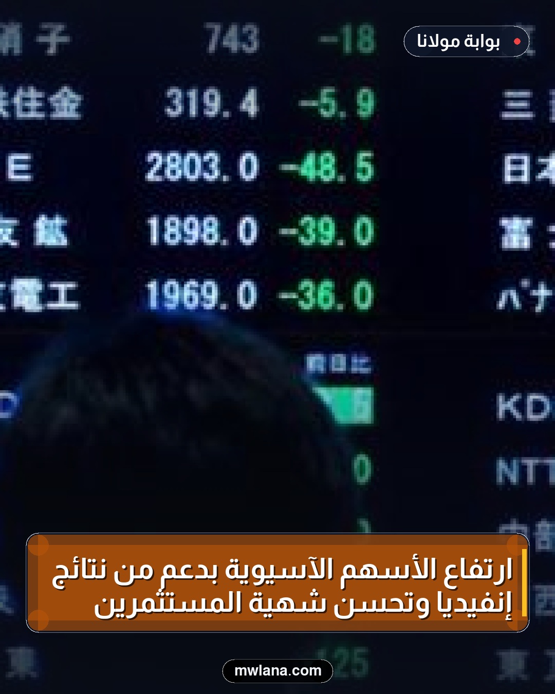 ارتفاع الأسهم الآسيوية بدعم من نتائج إنفيديا وتحسن شهية المستثمرين