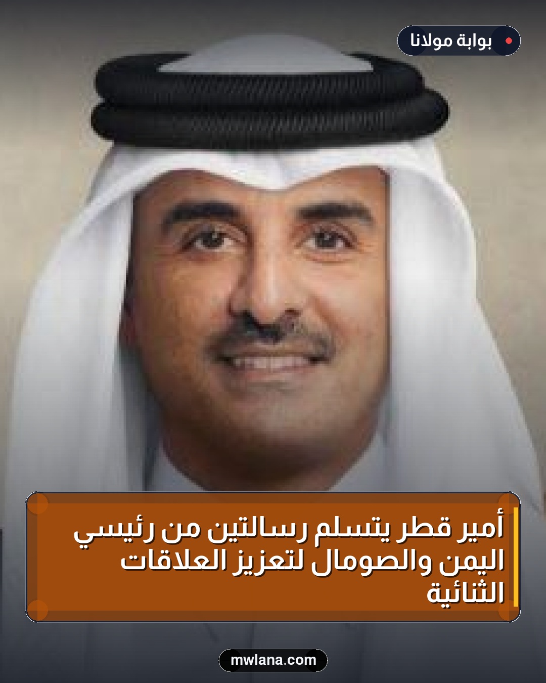 أمير قطر يتسلم رسالتين من رئيسي اليمن والصومال لتعزيز العلاقات الثنائية