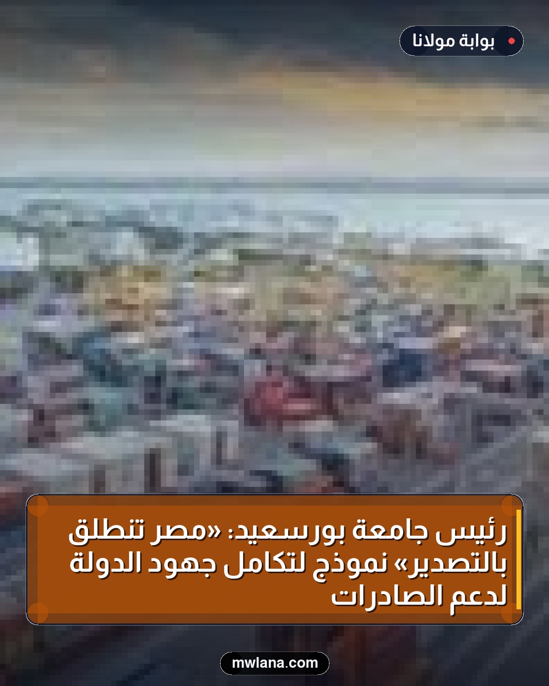 رئيس جامعة بورسعيد: «مصر تنطلق بالتصدير» نموذج لتكامل جهود الدولة لدعم الصادرات