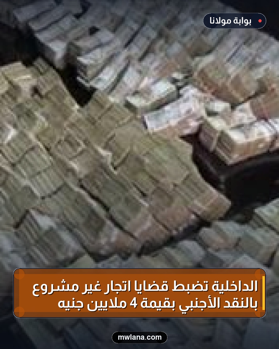 الداخلية تضبط قضايا اتجار غير مشروع بالنقد الأجنبي بقيمة 4 ملايين جنيه