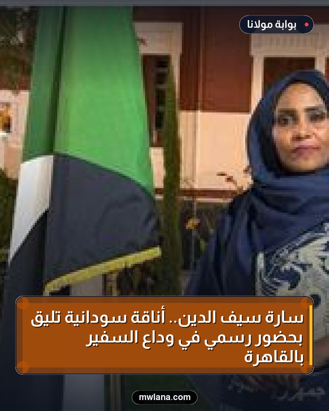 سارة سيف الدين.. أناقة سودانية تليق بحضور رسمي في وداع السفير بالقاهرة