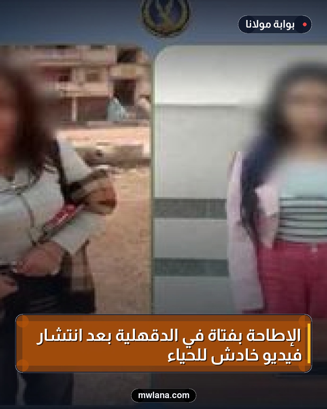 الإطاحة بفتاة في الدقهلية بعد انتشار فيديو خادش للحياء