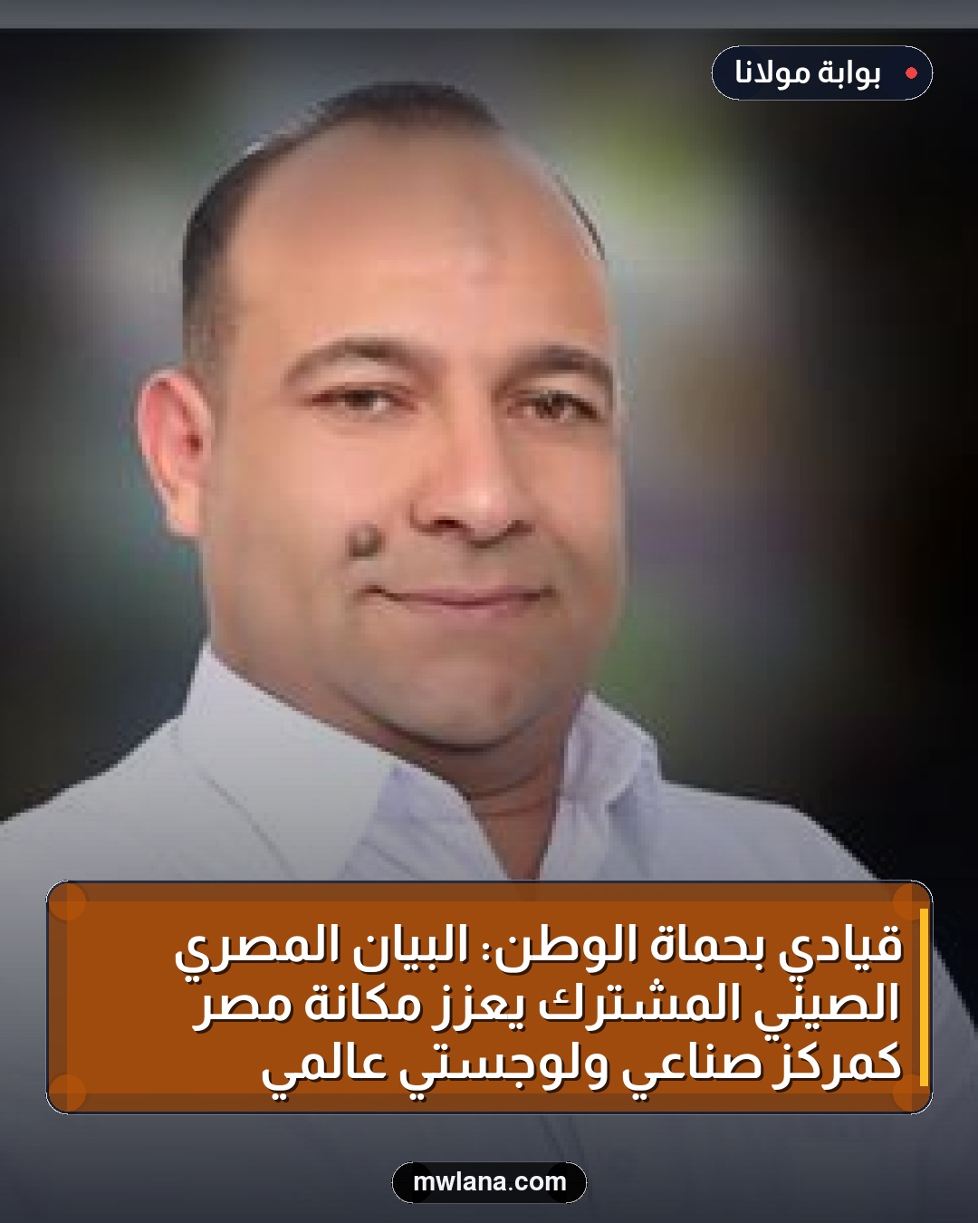 قيادي بحماة الوطن: البيان المصري الصيني المشترك يعزز مكانة مصر كمركز صناعي ولوجستي عالمي