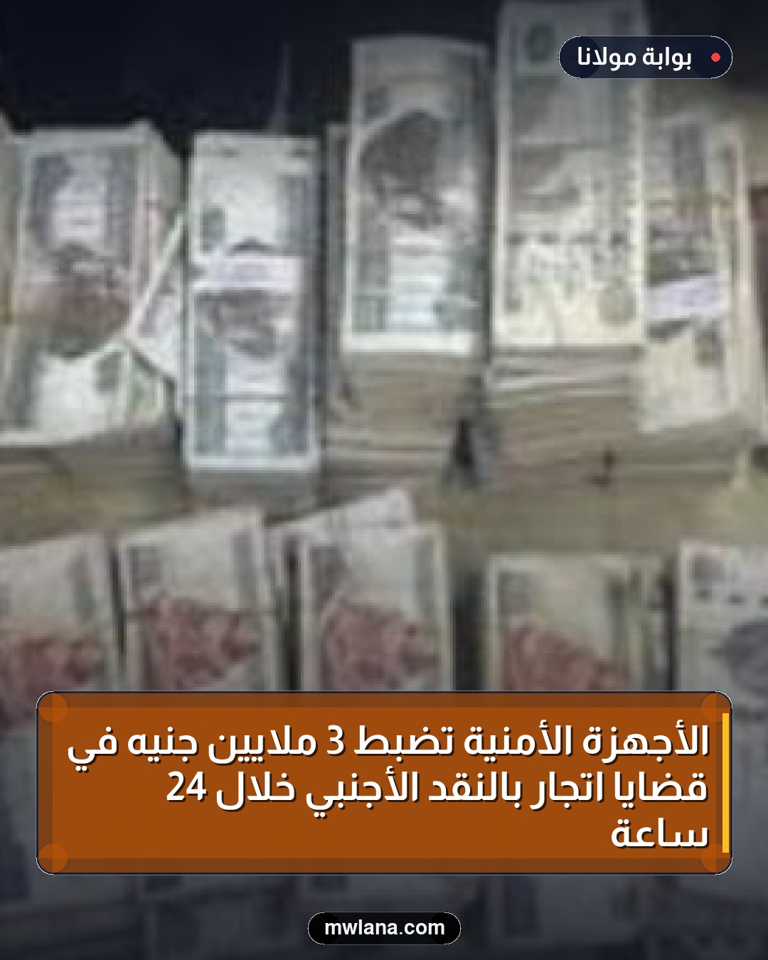 الأجهزة الأمنية تضبط 3 ملايين جنيه في قضايا اتجار بالنقد الأجنبي خلال 24 ساعة