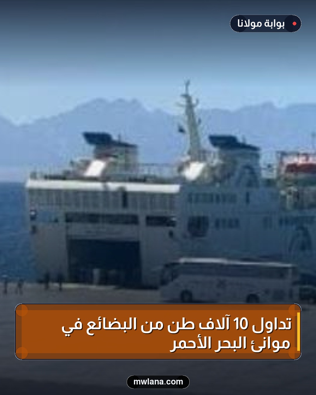 تداول 10 آلاف طن من البضائع في موانئ البحر الأحمر