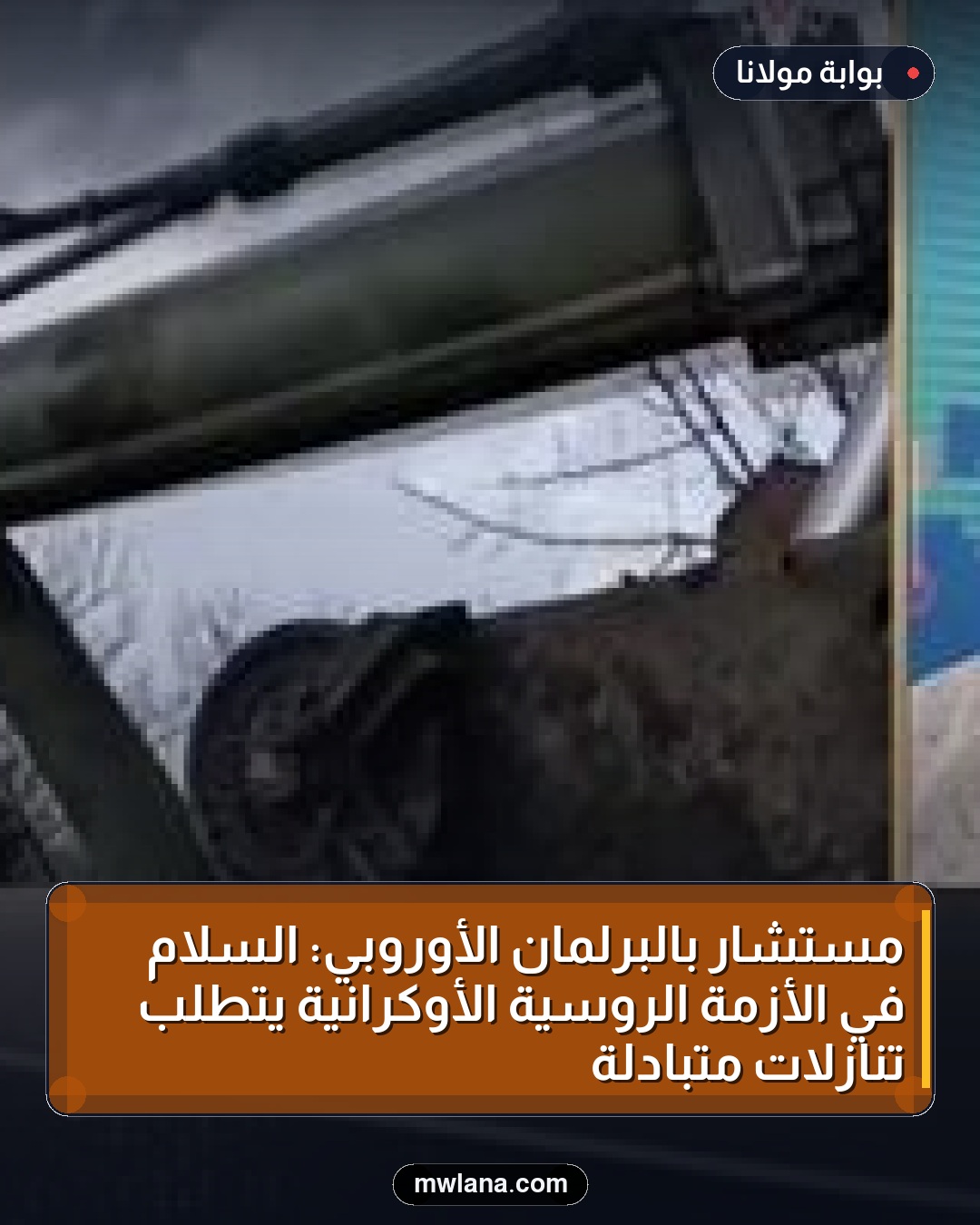 مستشار بالبرلمان الأوروبي: السلام في الأزمة الروسية الأوكرانية يتطلب تنازلات متبادلة