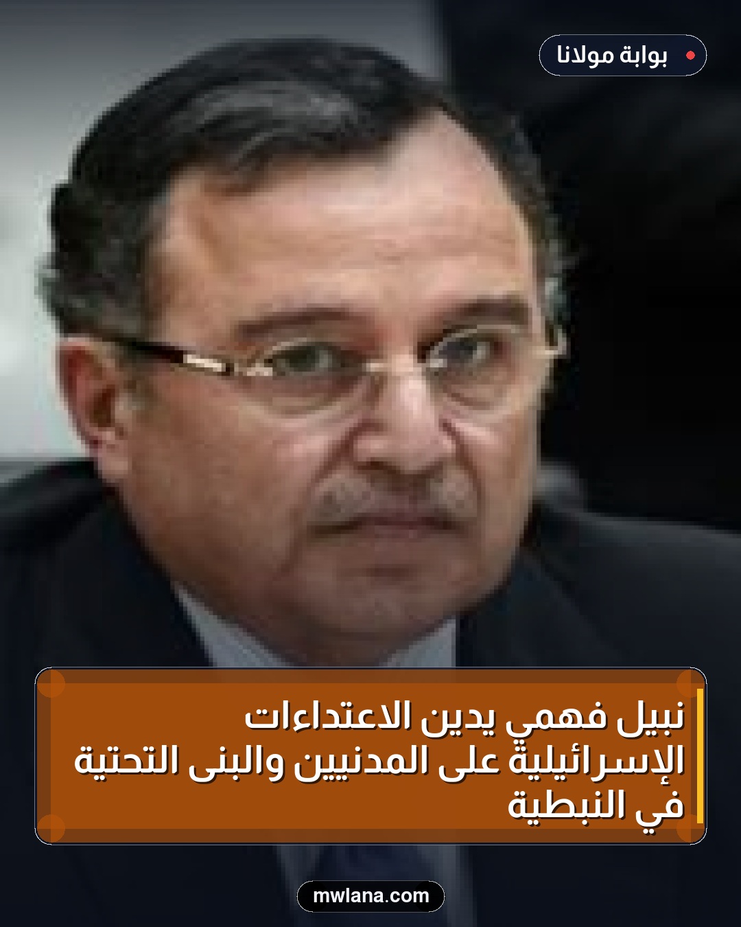 نبيل فهمي يدين الاعتداءات الإسرائيلية على المدنيين والبنى التحتية في النبطية