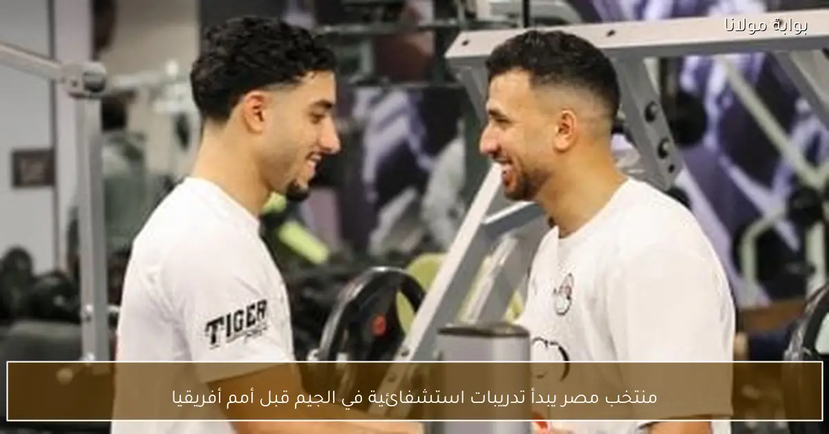 منتخب مصر يبدأ تدريبات استشفائية في الجيم قبل أمم أفريقيا
