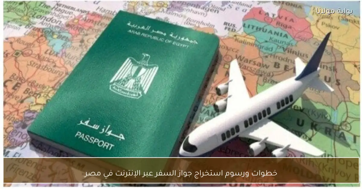 خطوات ورسوم استخراج جواز السفر عبر الإنترنت في مصر