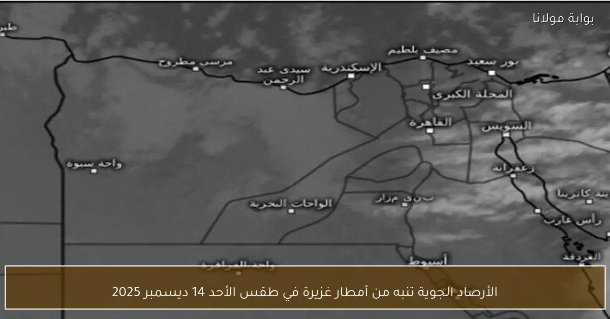 الأرصاد الجوية تنبه من أمطار غزيرة في طقس الأحد 14 ديسمبر 2025