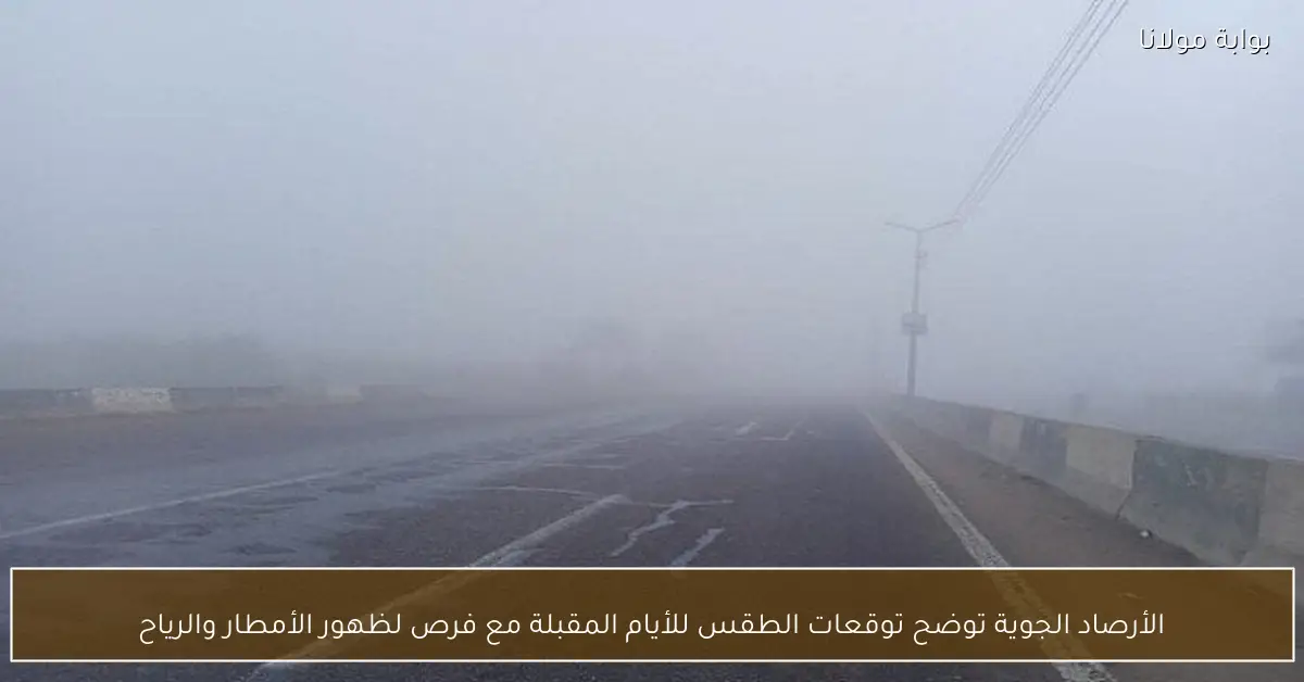 الأرصاد الجوية توضح توقعات الطقس للأيام المقبلة مع فرص لظهور الأمطار والرياح