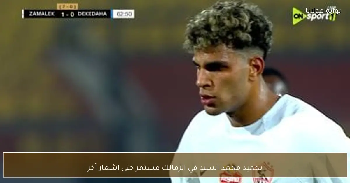 تجميد محمد السيد في الزمالك مستمر حتى إشعار آخر