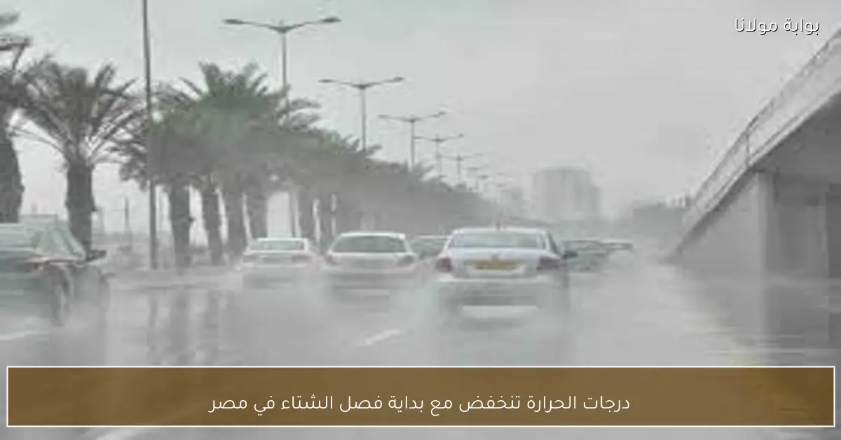 درجات الحرارة تنخفض مع بداية فصل الشتاء في مصر