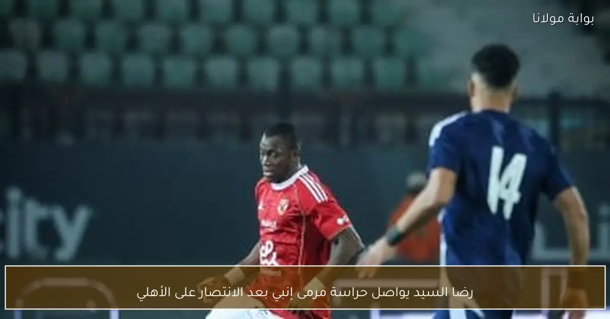 رضا السيد يواصل حراسة مرمى إنبي بعد الانتصار على الأهلي