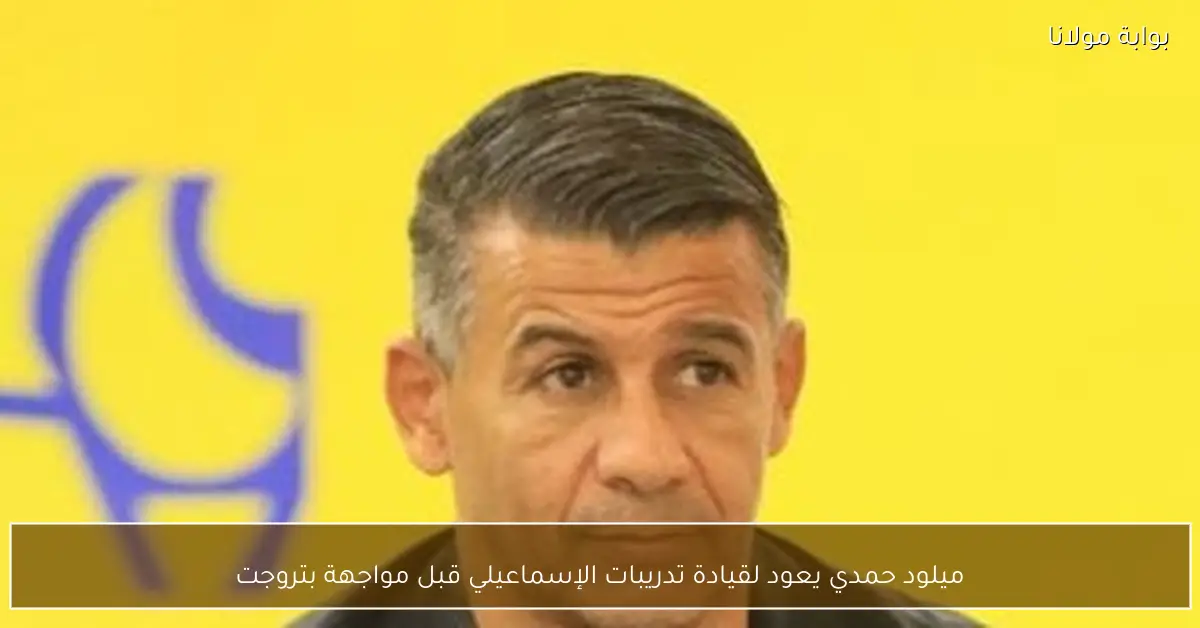ميلود حمدي يعود لقيادة تدريبات الإسماعيلي قبل مواجهة بتروجت