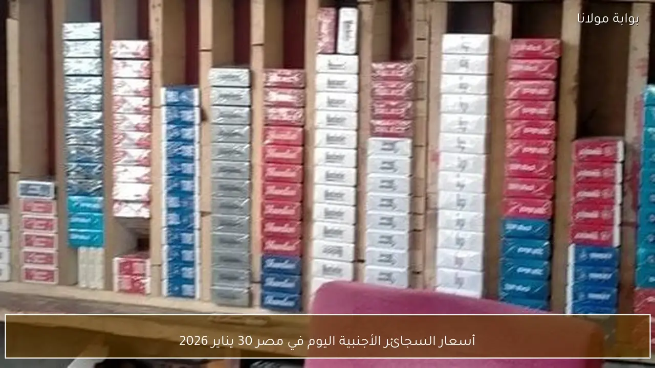 أسعار السجائر الأجنبية اليوم في مصر 30 يناير 2026