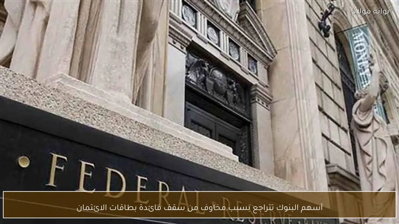 أسهم البنوك تتراجع بسبب مخاوف من سقف فائدة بطاقات الائتمان