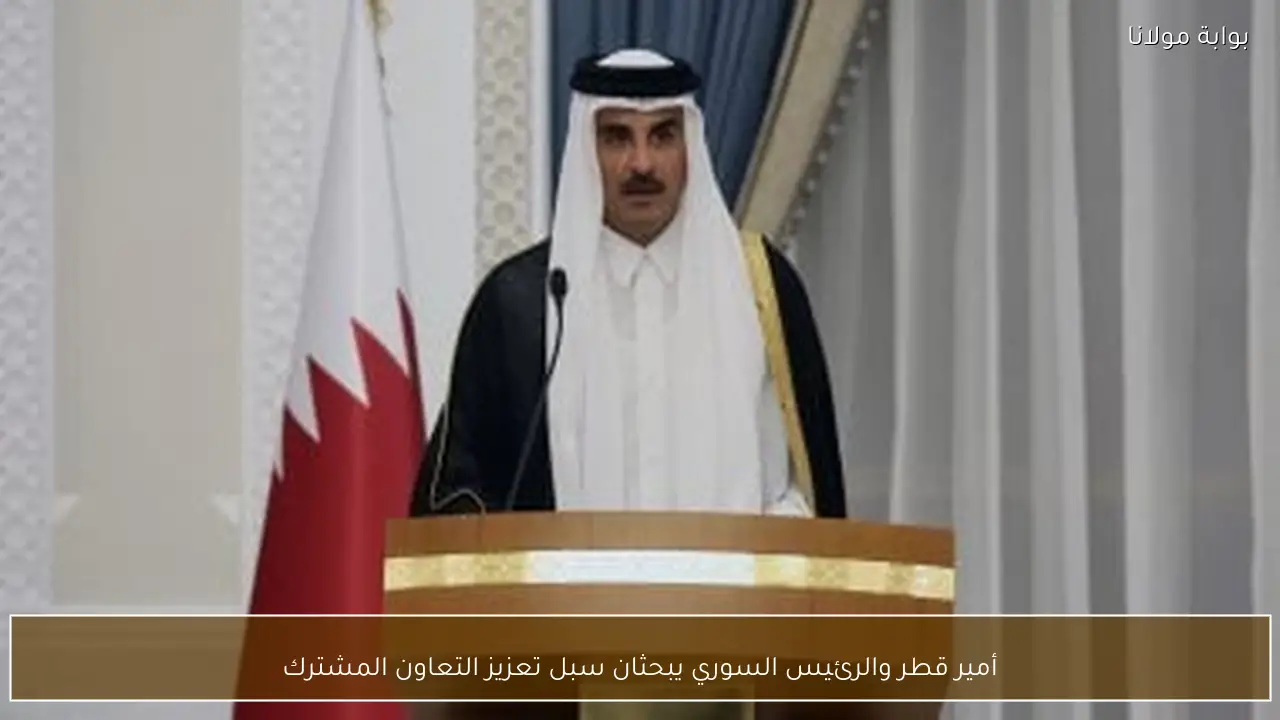 أمير قطر والرئيس السوري يبحثان سبل تعزيز التعاون المشترك