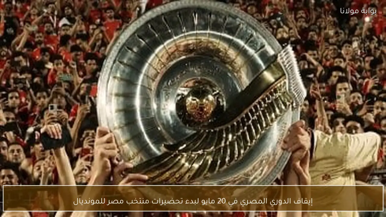 إيقاف الدوري المصري في 20 مايو لبدء تحضيرات منتخب مصر للمونديال