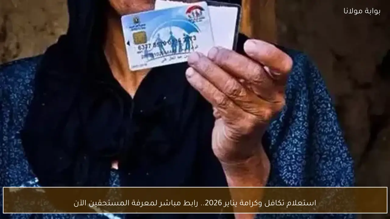 استعلام تكافل وكرامة يناير 2026.. رابط مباشر لمعرفة المستحقين الآن