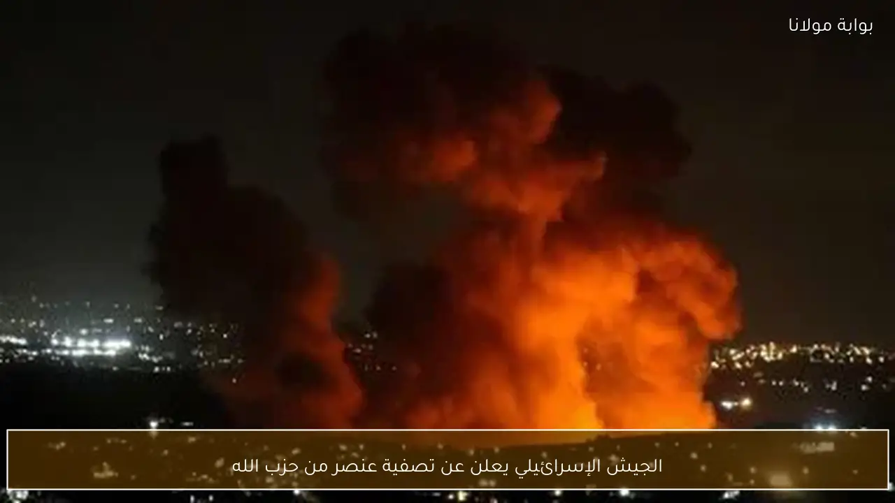 الجيش الإسرائيلي يعلن عن تصفية عنصر من حزب الله