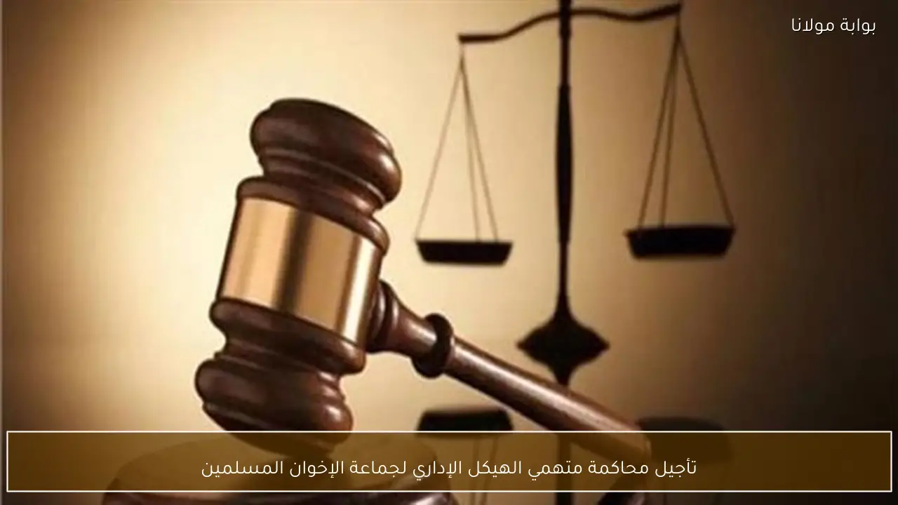 تأجيل محاكمة متهمي الهيكل الإداري لجماعة الإخوان المسلمين