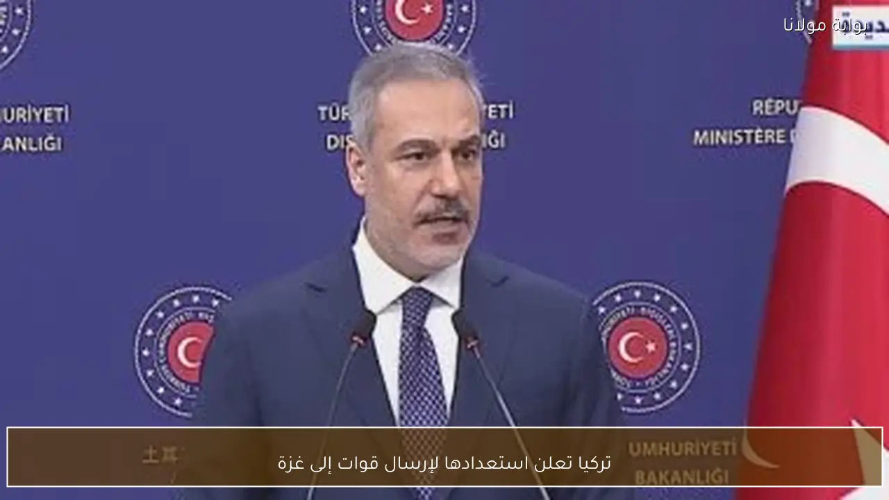 تركيا تعلن استعدادها لإرسال قوات إلى غزة