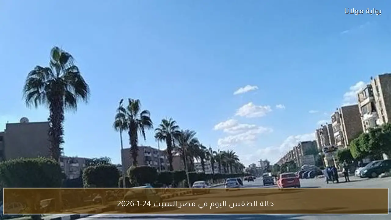 حالة الطقس اليوم في مصر السبت 24-1-2026