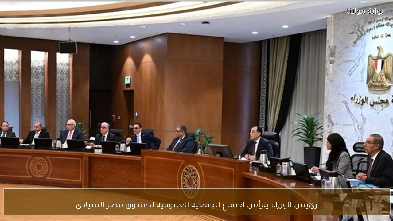 رئيس الوزراء يترأس اجتماع الجمعية العمومية لصندوق مصر السيادي