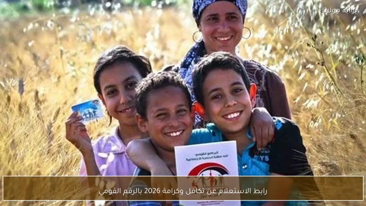 رابط الاستعلام عن تكافل وكرامة 2026 بالرقم القومي