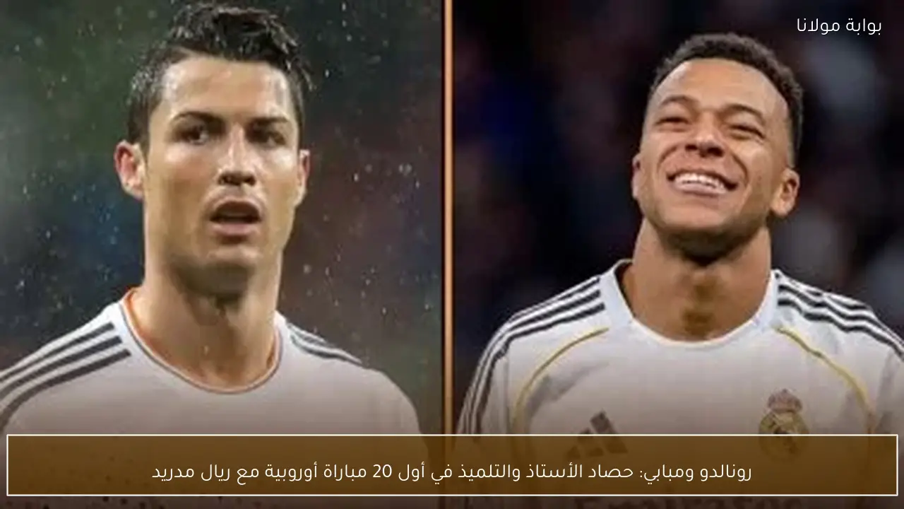 رونالدو ومبابي: حصاد الأستاذ والتلميذ في أول 20 مباراة أوروبية مع ريال مدريد