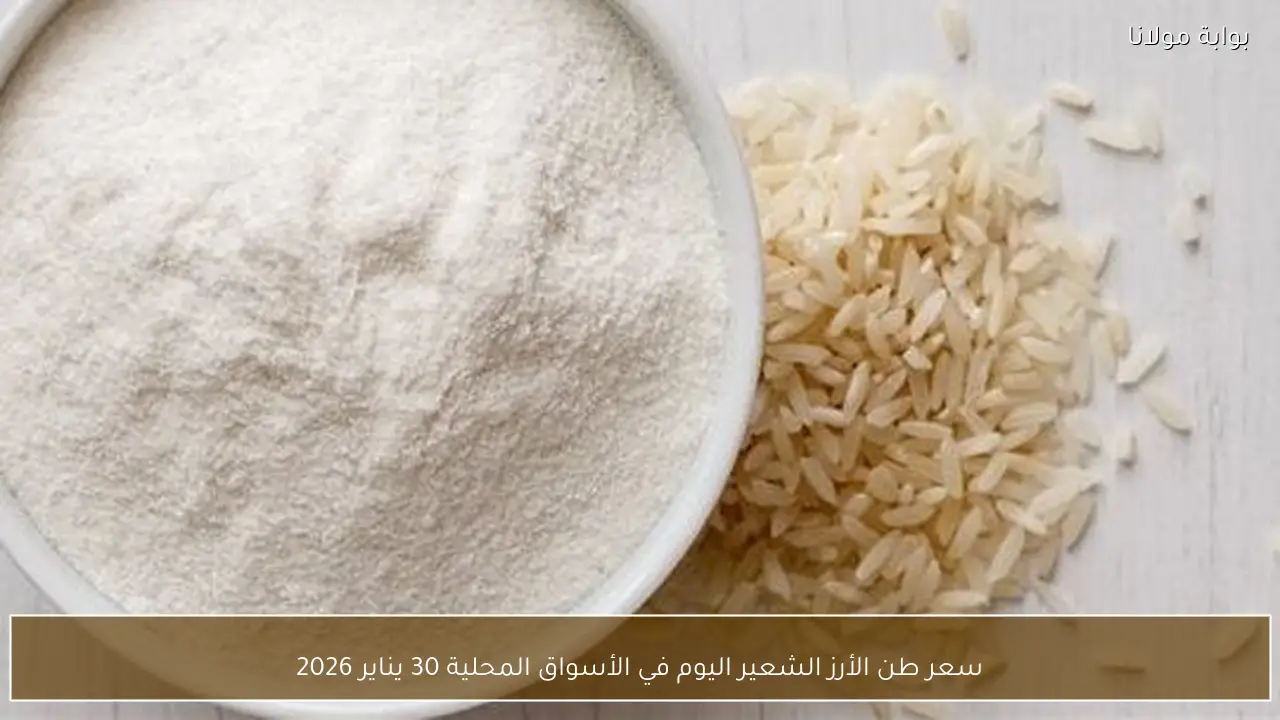 سعر طن الأرز الشعير اليوم في الأسواق المحلية 30 يناير 2026